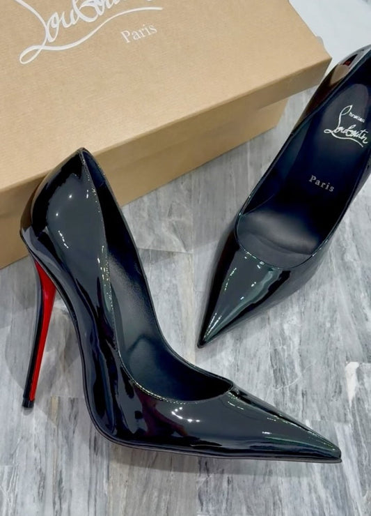 Patent Leather Pointed-toe High Heels