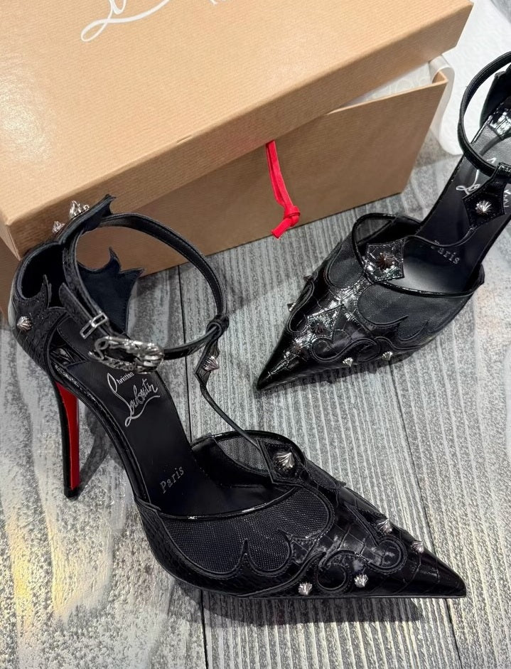 Studded Punk High Heels