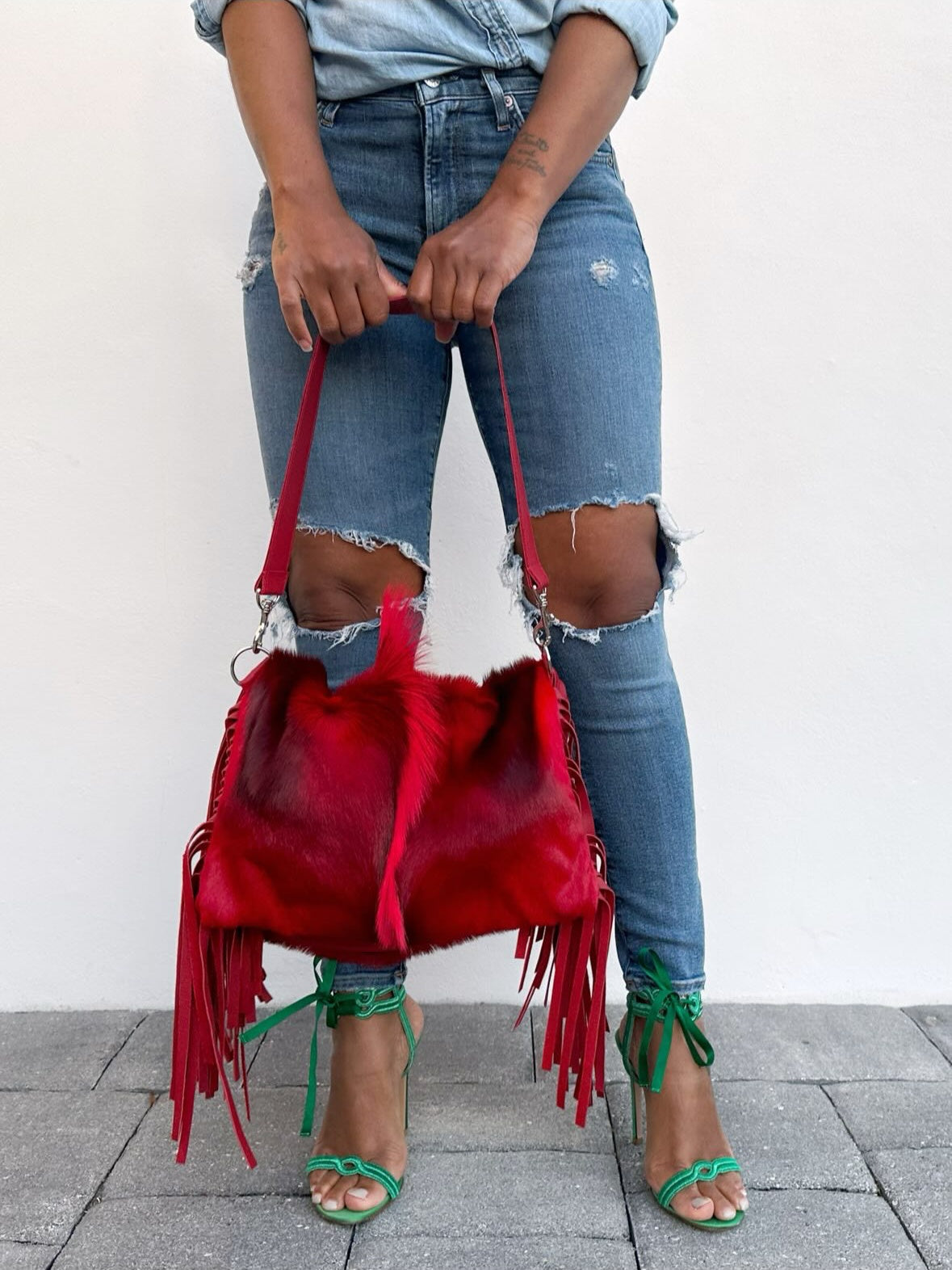 Red Tasselled Bag
