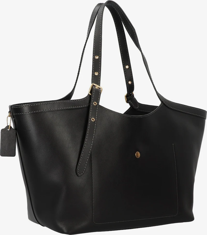 Branded Leather Tote Bag