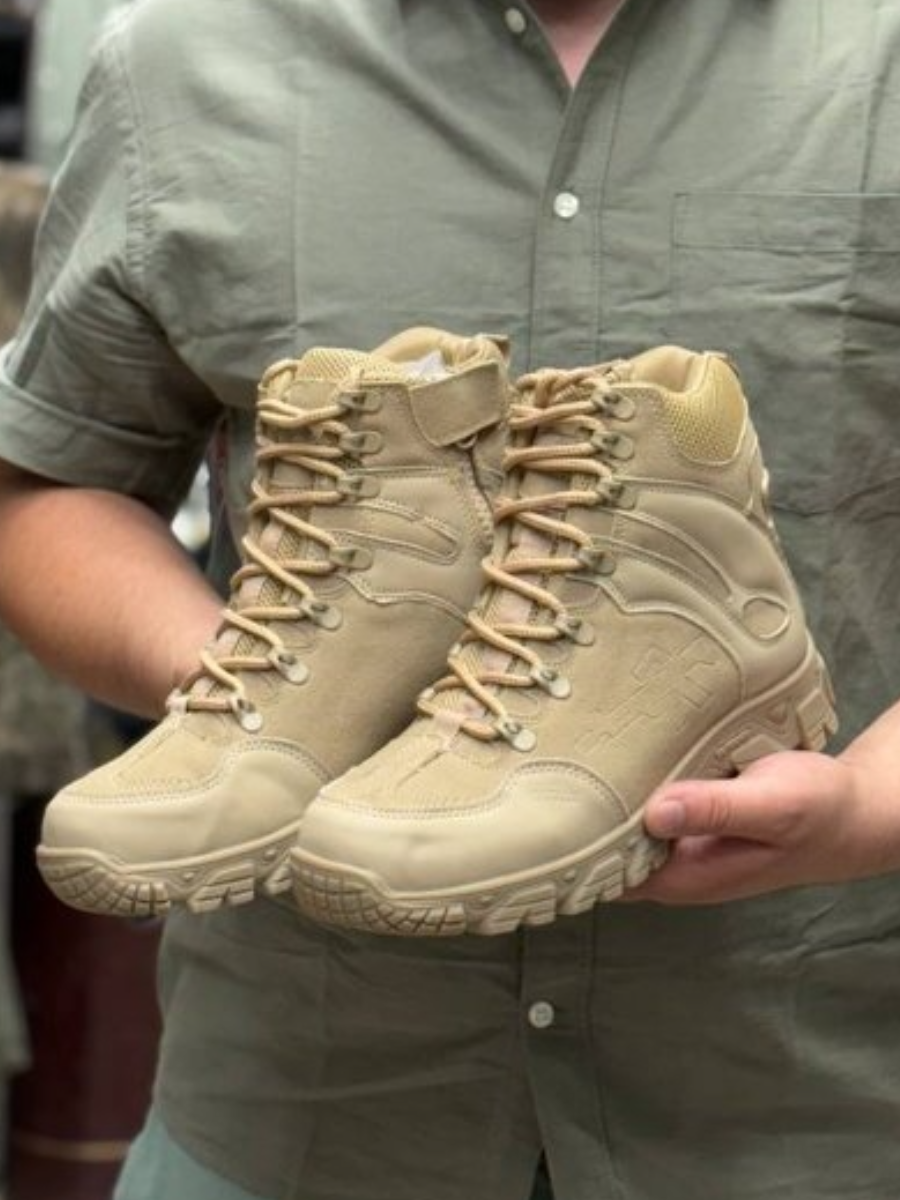 Men's Side-Zip High-Top Work Boots