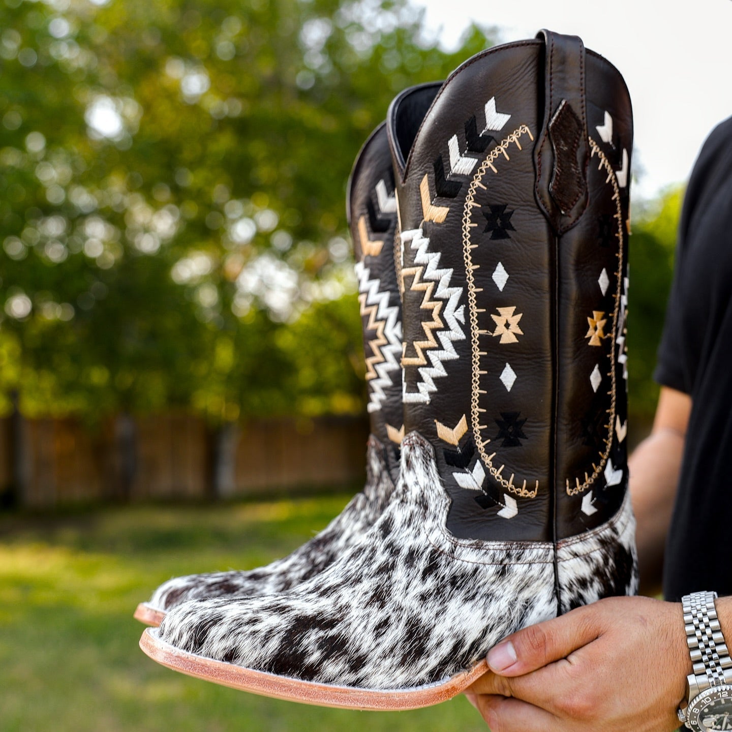 EXCLUSIVE Genuine Cowhide Boots