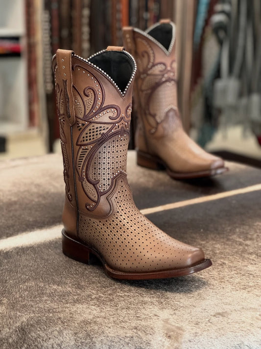 Vintage Openwork Cowboy Boots
