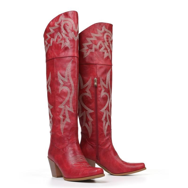 Women's Embroidered Western Cowboy Boots