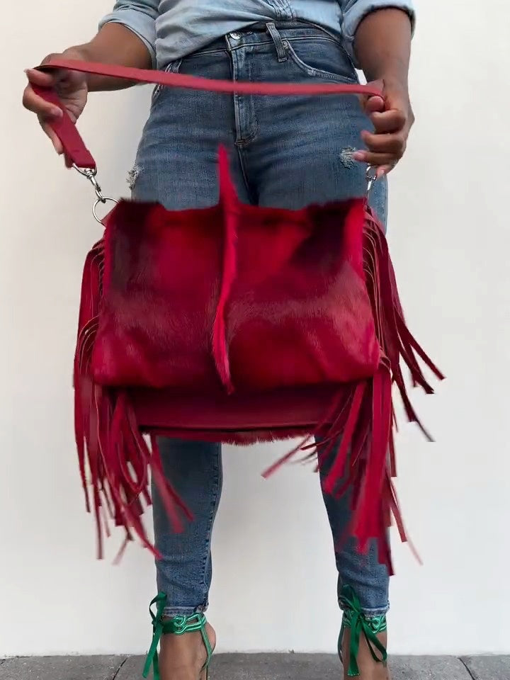 Red Tasselled Bag