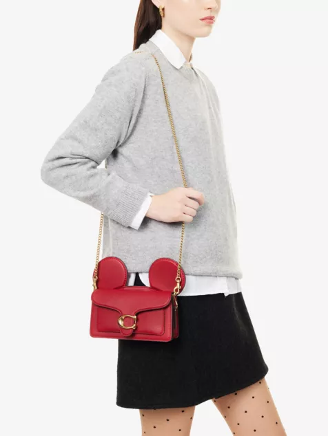 Mickey Tabby Leather Cross Body Bag