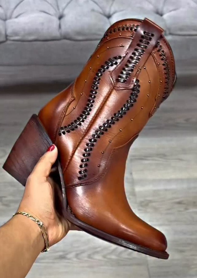 Vintage Cowhide Boots