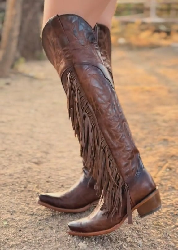 Vintage Fringe Western Boots