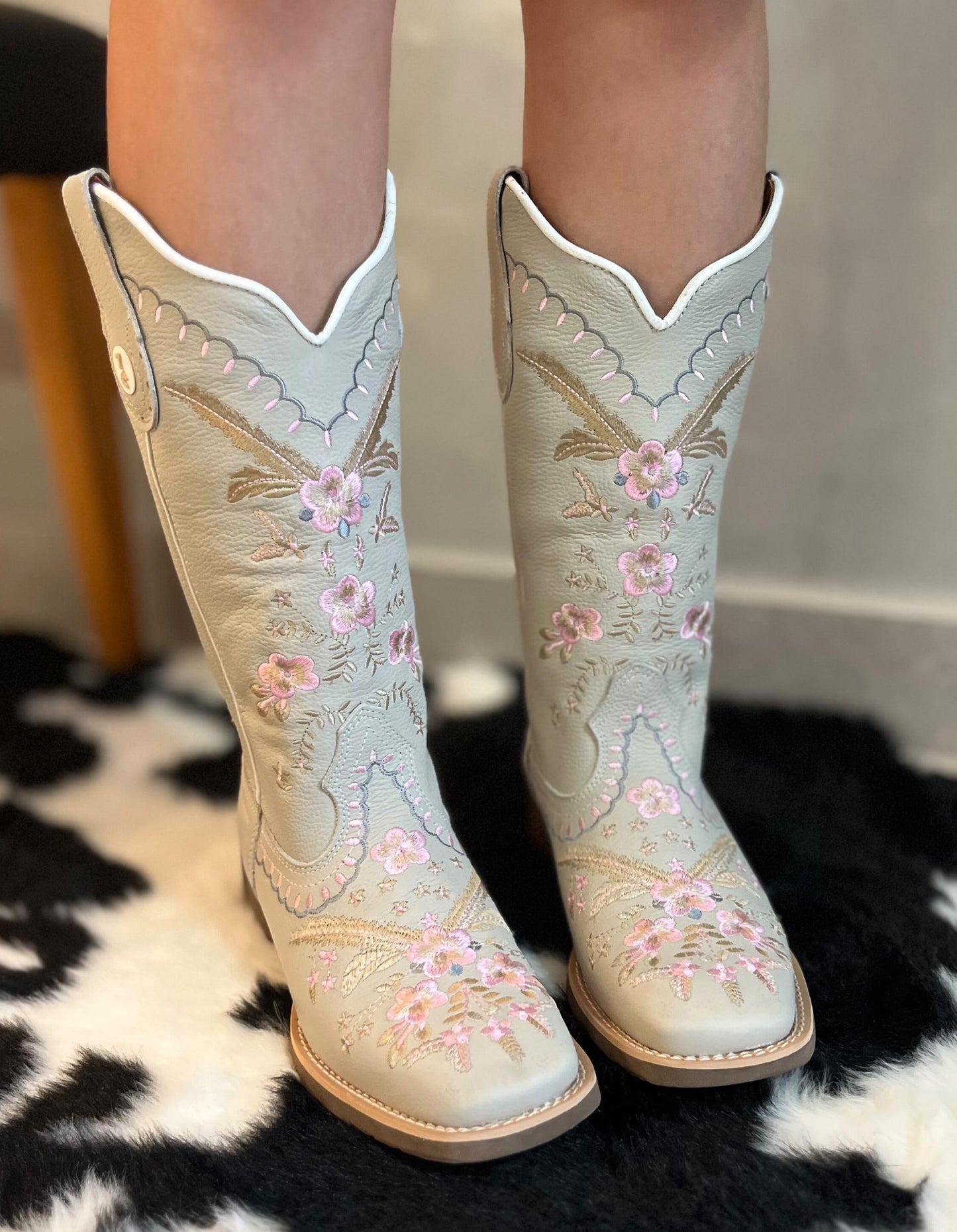 Handcrafted Floral Embroidered Boots