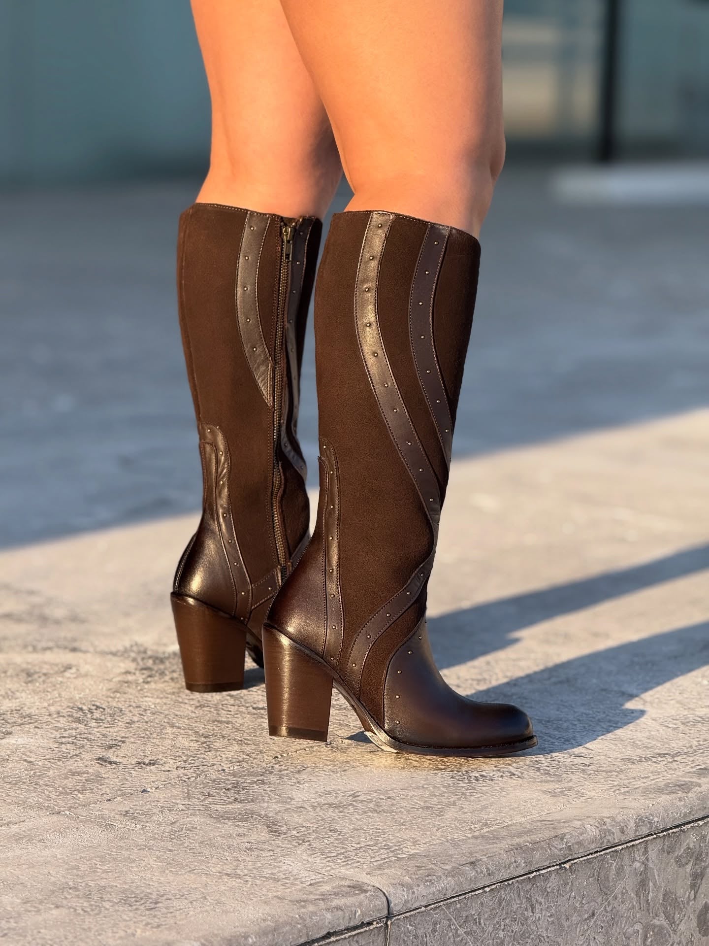 Minimalist Suede Western Boots