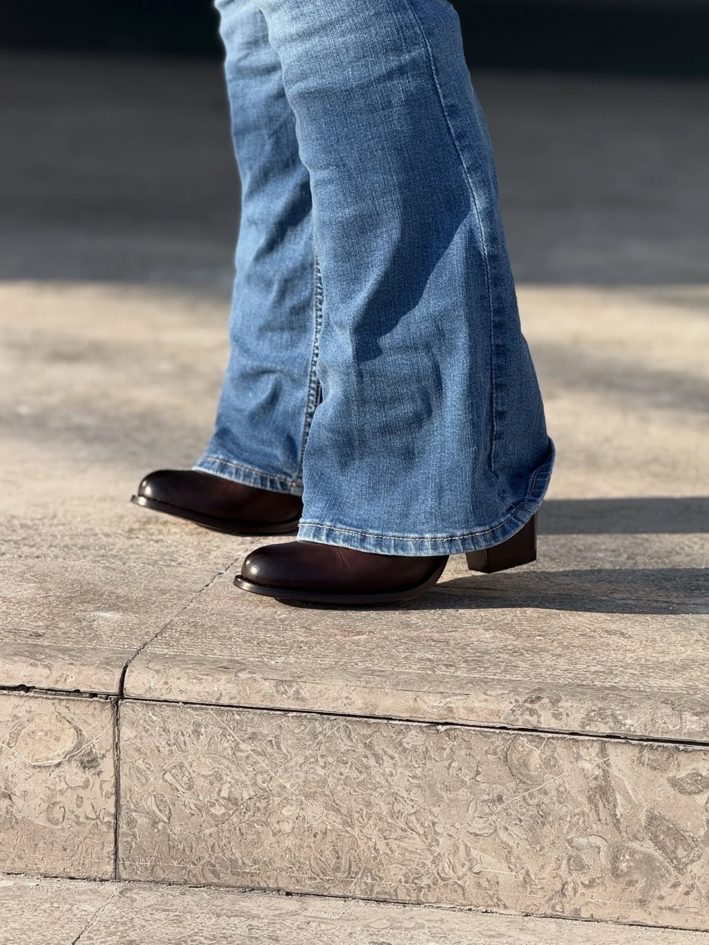 Vintage Cowhide Carved Knee Boots