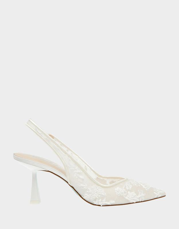 Lvory-white High Heels