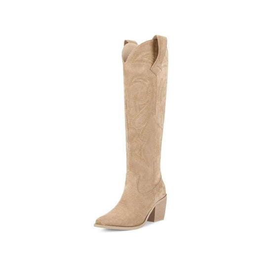 Unique Embroidery Knee High Cowgirl Boots