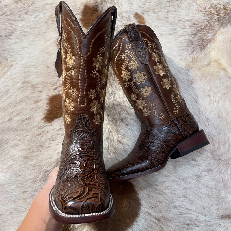 Embroidered Martin Boots Retro Western Cowboy Boots