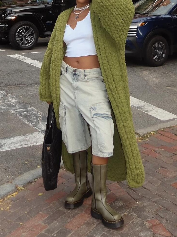 Thickened Sweater Loose Long Cardigan