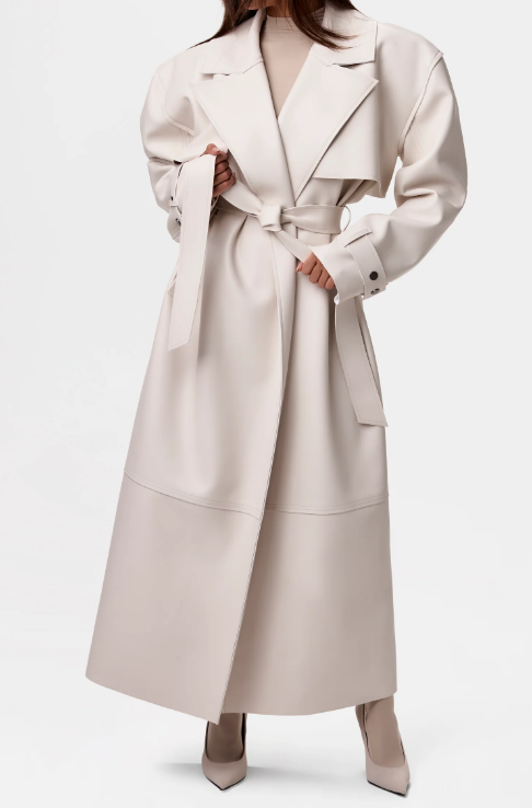 Fancy Fall Leather Coat