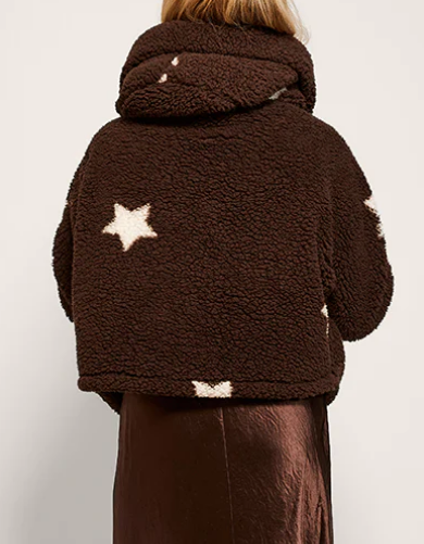 Chic Hooded Sherpa Jacket